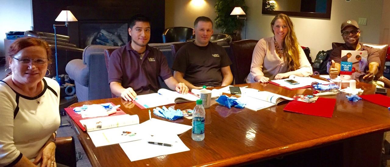 Group of people having a meeting